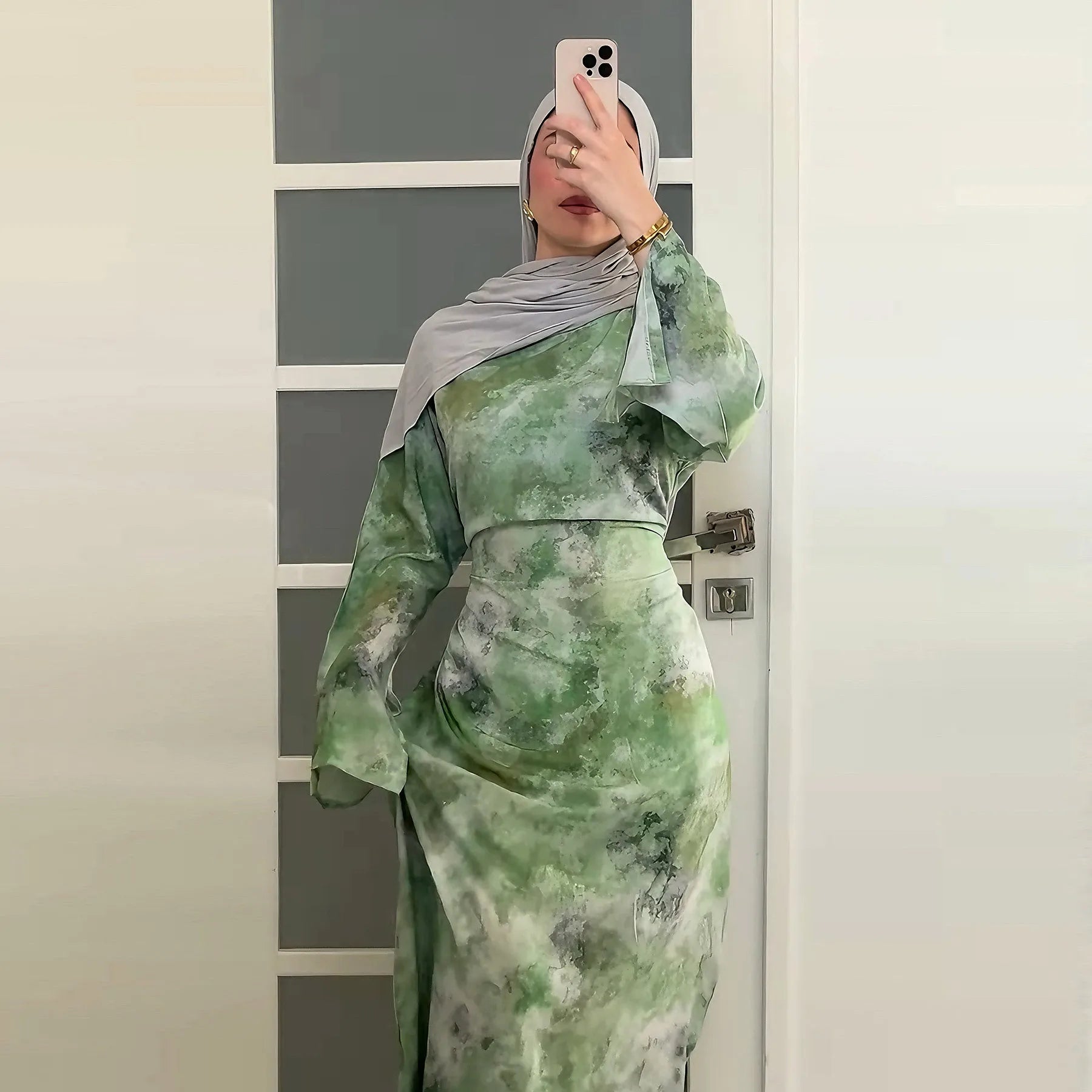 2025 Waist Abaya Dress for Women Elegant Muslim Dress for Party Long Sleeve Colorful Drawstring Dresses Islam Clothing