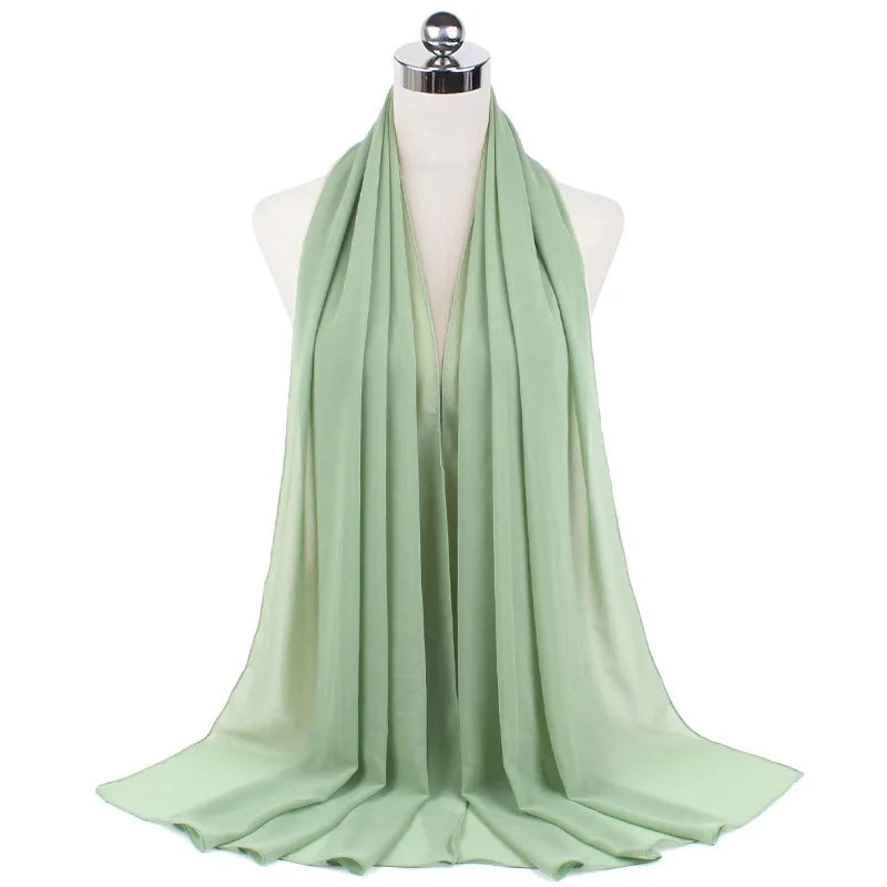 Premium Chiffon Hijab Scarf For Women Turban For Veil Scarves Muslim Hijabs For Woman Shawls For Veils Hijab Accessoires Ramadan