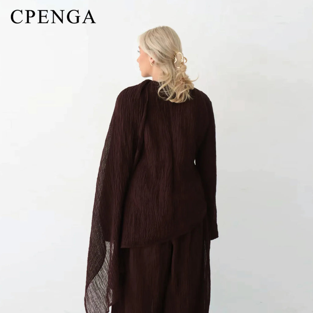 Button-Down Cardigan and Pants Suit Islam Modest Outfit 2025 Turkey Clothes