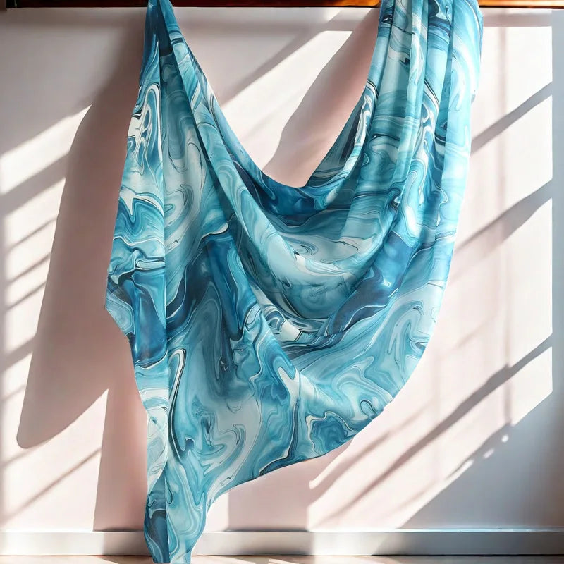 Watercolour Floral Printed Modal Breathable Light Weight Soft Cotton Rayon Viscose Woven Modal Muslim Women Shawl Hijab Scarf