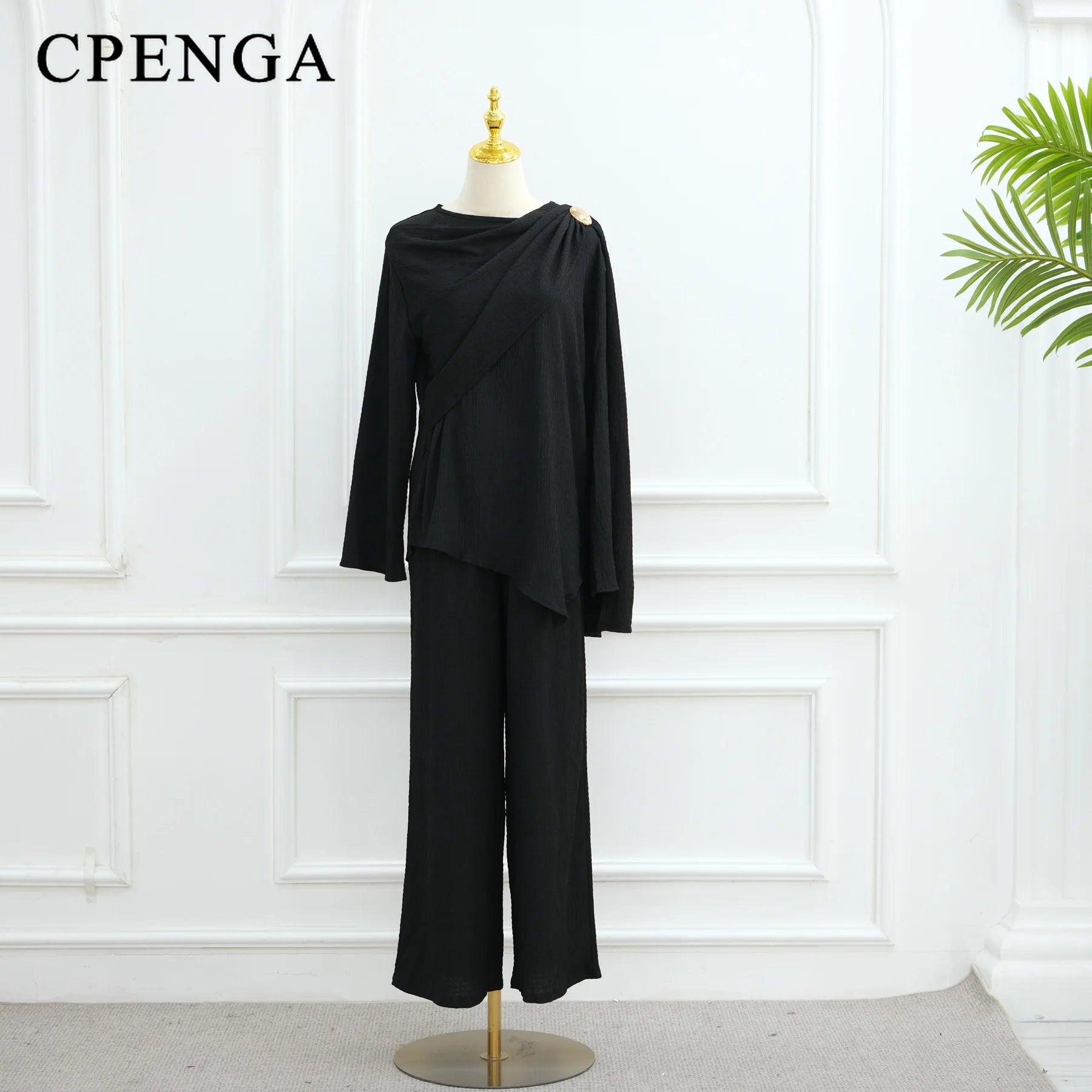 Button-Down Cardigan and Pants Suit Islam Modest Outfit 2025 Turkey Clothes