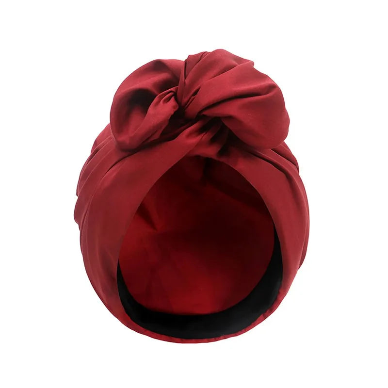 French Vintage Turban Hat Fashion Female Bandana Headband Women's Hair Cover Cap Ladies Head Wraps Muslim Headscarf Bonnet