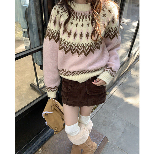 New Younger College Style Pullover Sweater For Women