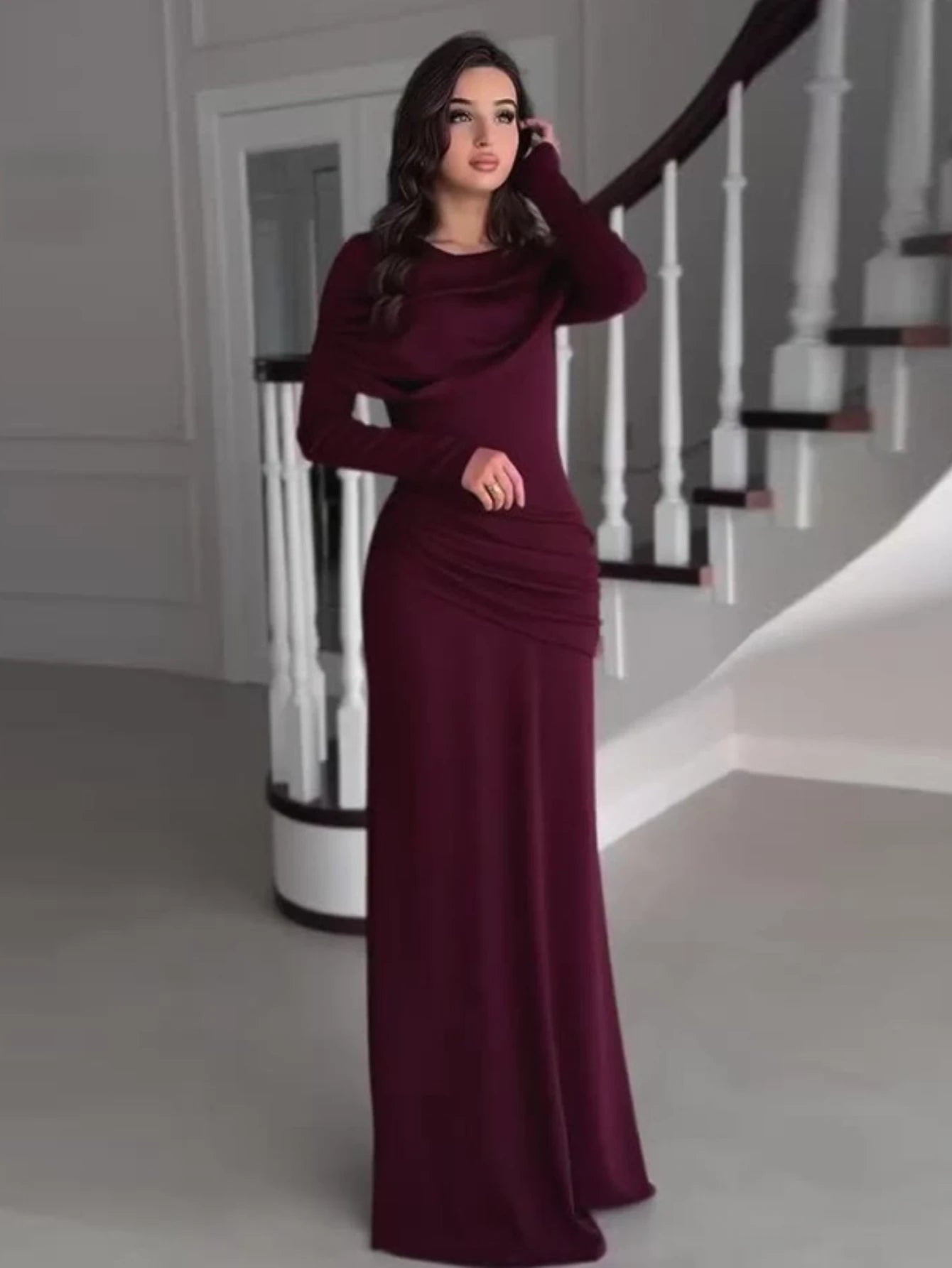 Eid Women Dress Abaya Muslim Solid Slim Fit Pleated Party Dresses Jalabiya Ramadan Dubai Vestidos Largos Arab Long Robe 2026